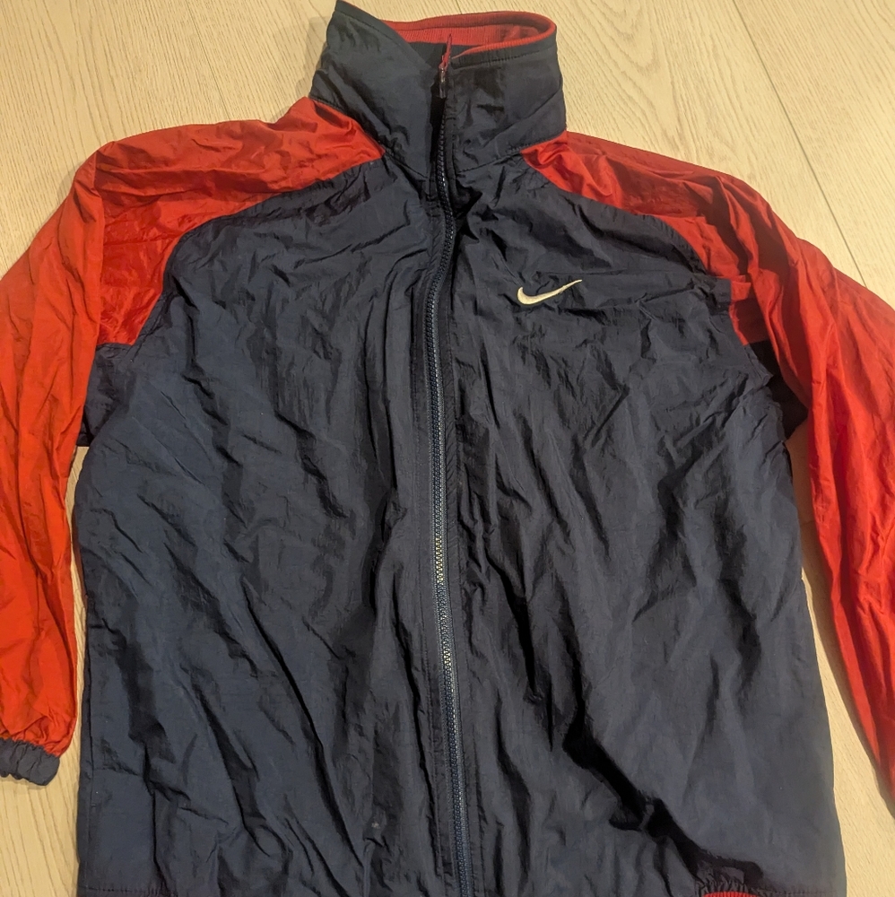 Nike Blue and Red Windbreaker